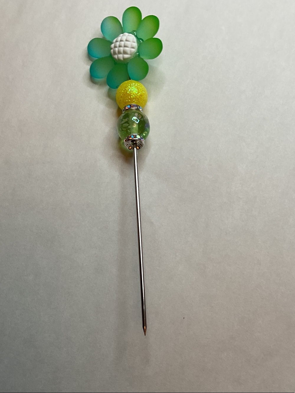 Green Flower Pokey tool - 6”